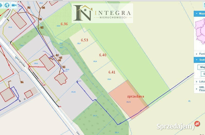 Działka budowlana 641 ara Rzeszów boczna 641m2