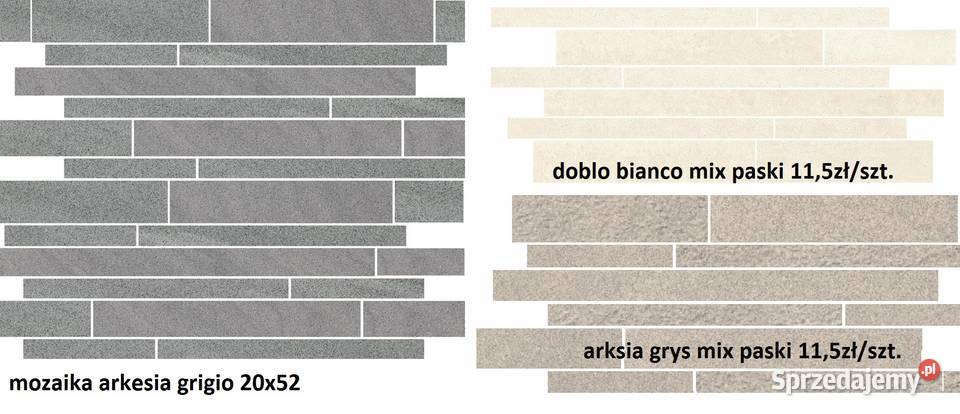 mozaika gres szara arkesia grigio Opoczno