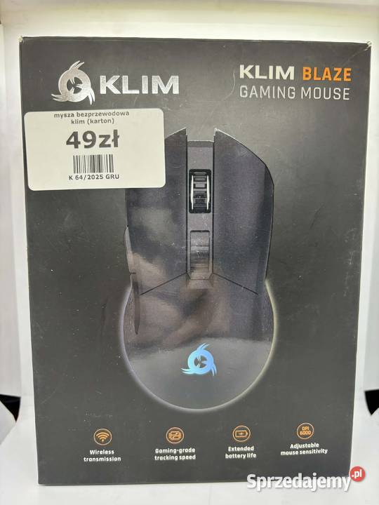 Mysz Bezprzewodowa KlimBlaze Gaming RGB Klawiatury i myszy Elbląg
