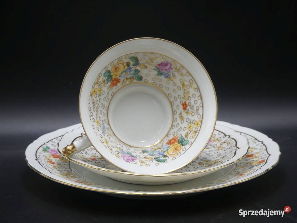 Komplet śniadaniowy Sorau Żary na nóżkach UNIKAT Poznań