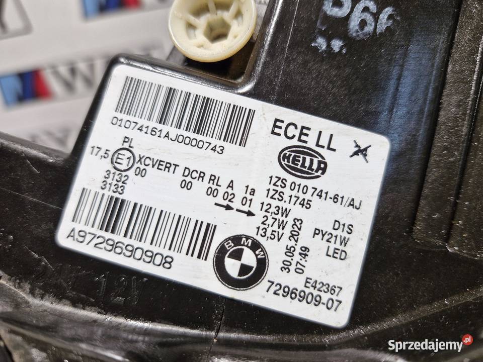 BMW F20 F21 LAMPA LEWY PRZÓD BIXENON SKRĘTNY