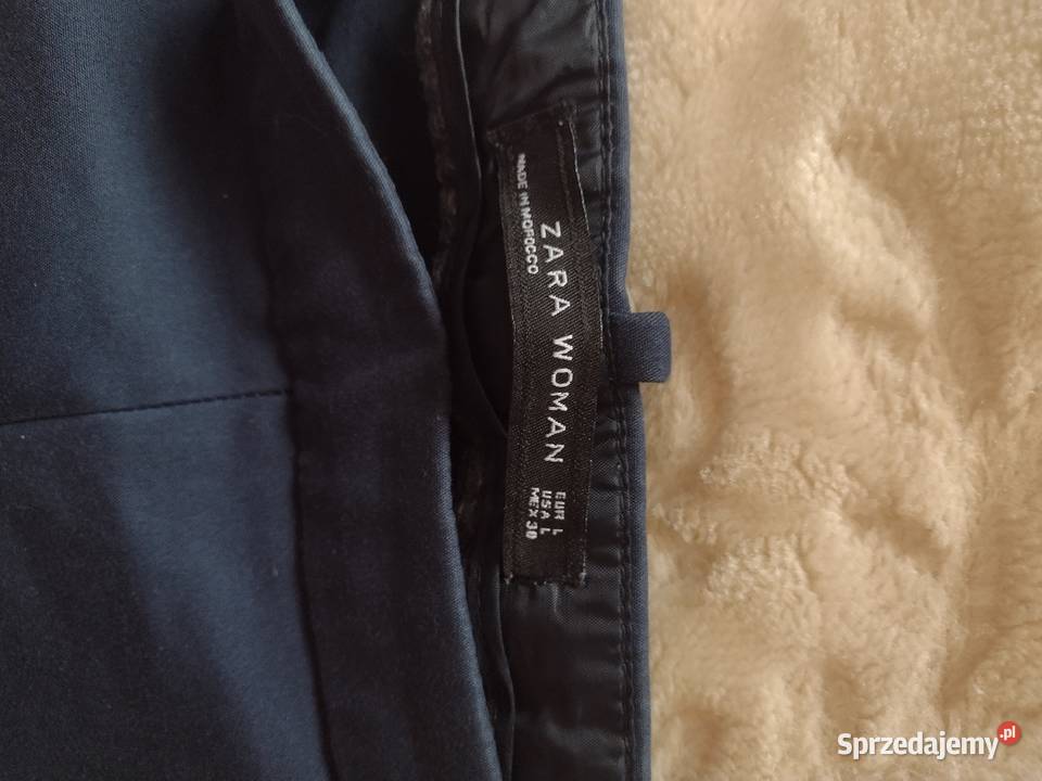 40L ZARAGranatowe spodnie biznesowecygaretki z małopolskie Kraków