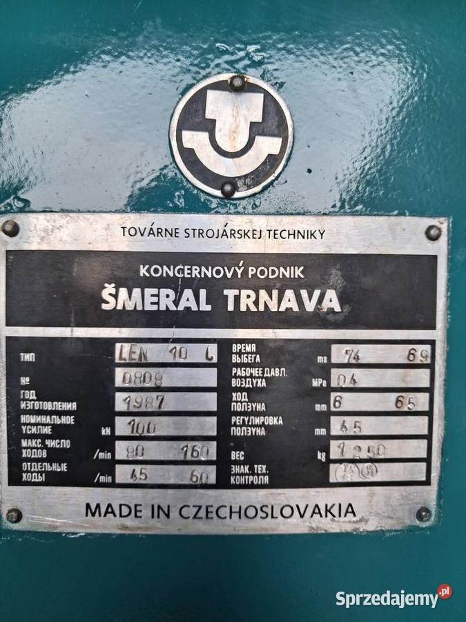 Prasa mimośrodowa LEN 10C Krobia