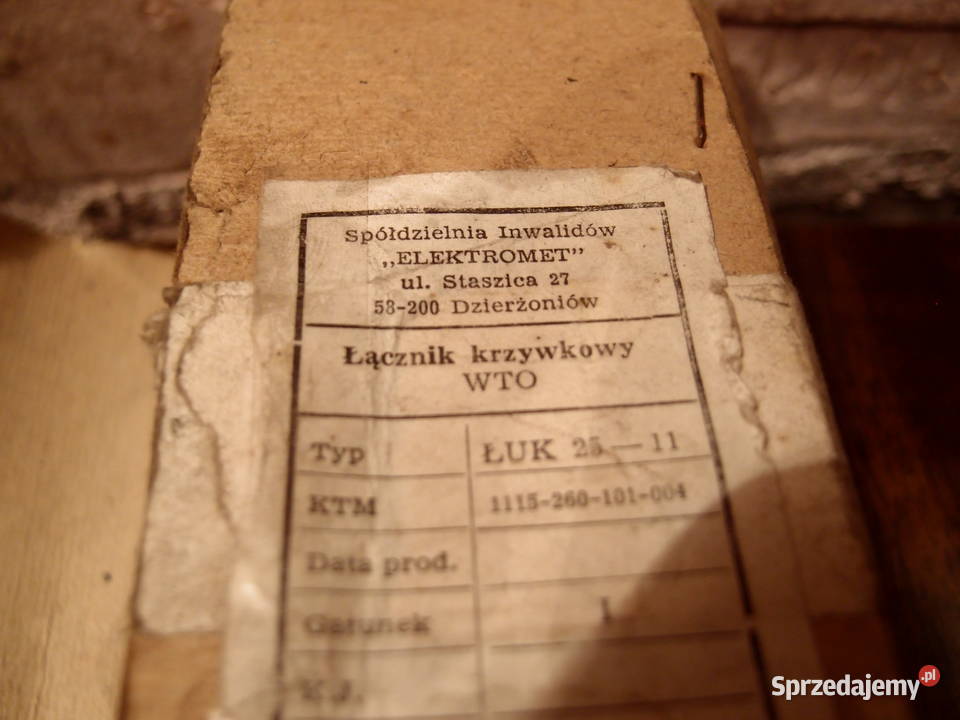 Łącznik krzywkowy WTO ŁUK25 wyłącznik W45 Pozostałe