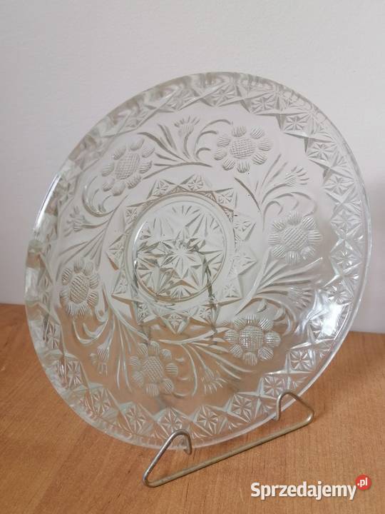 Misa Szklana Sześć Kwiatków PRL Antyki, Sztuka, Kolekcje Wałbrzych