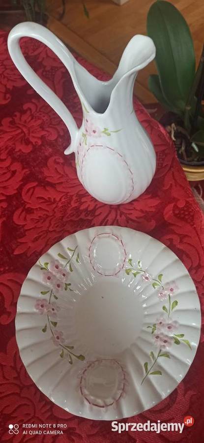 Dzbanek i miska komplet Porcelana i szkło Gdańsk