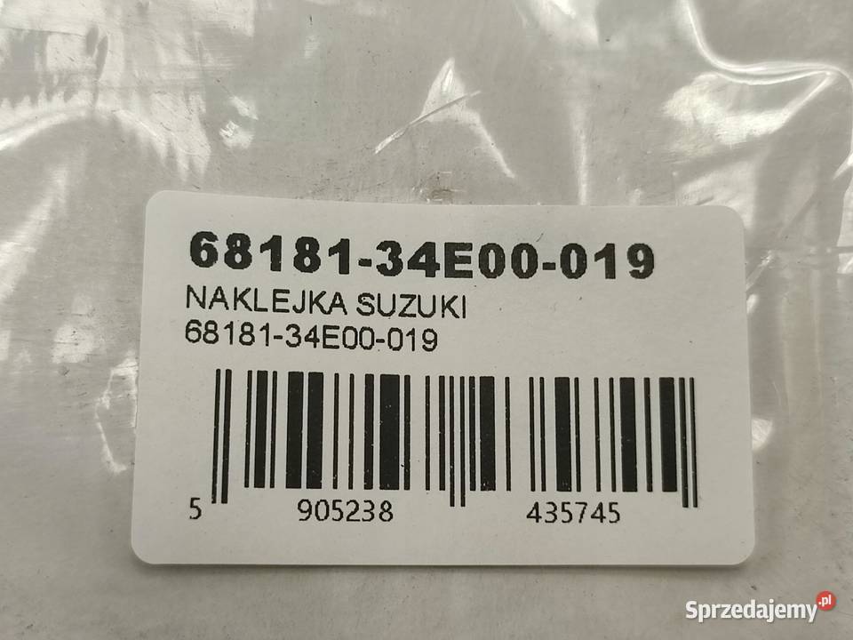 NAKLEJKA EMBLEMAT NA PRAWY BOCZEK SUZUKI GSXR600 lubelskie sprzedam