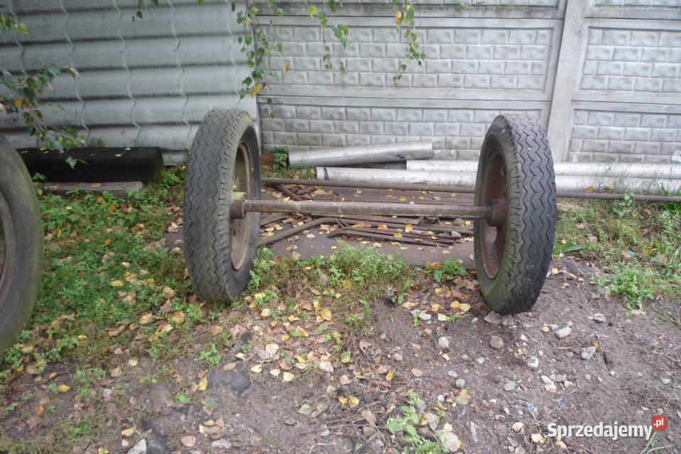 Sprzedam 2 osie wozu z calymi kolami sprzedam