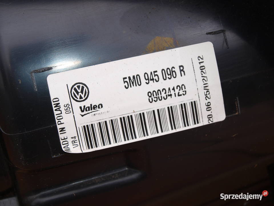 VW Golf Plus lampa prawa przód Led 2005 2014r Kalisz sprzedam