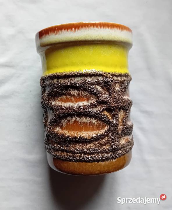 Wazonik Fat Lava Strehla DDR 1165 wielkopolskie Koźminek