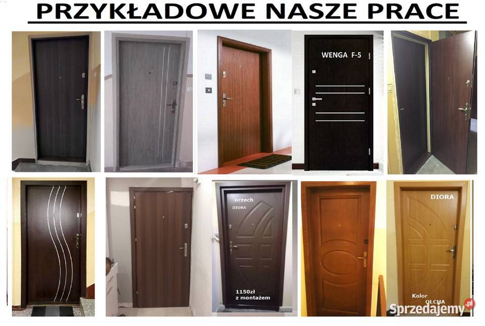 Drzwi akustyczne zewnętrzne wejściowe z montażem Wieliczka sprzedam
