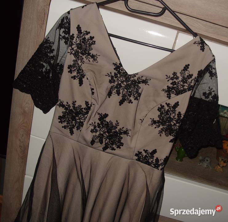NOWA koktajlowa sukienka FORTI koronka haft r38 wielkopolskie Rawicz