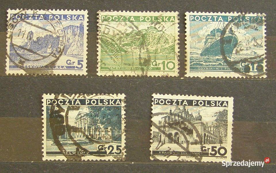 Znaczki pocztowe Polska Zestaw 25 Łódź