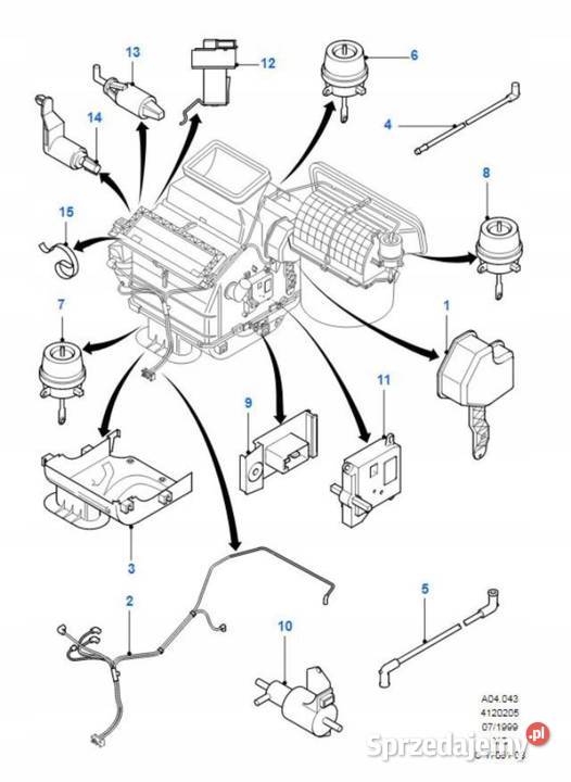 GRUSZKA NAGRZEWNICY FORD COUGAR 9800 MONDEO osobowe sprzedam