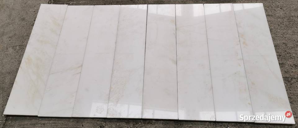 Płytki marmurowe Bianco Rhino 60x20x2 poler Przemyśl