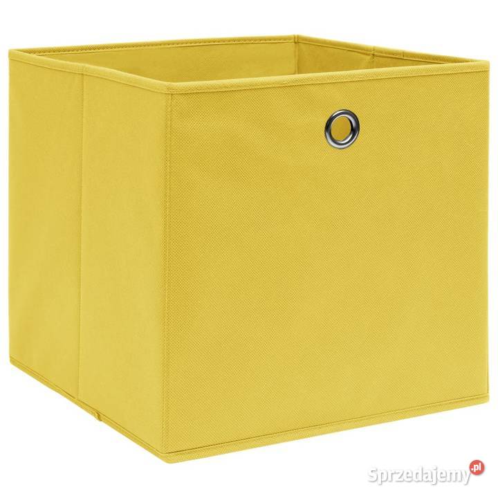 vidaXL Pudełka 10 żółte 32x32x32 Warszawa sprzedam