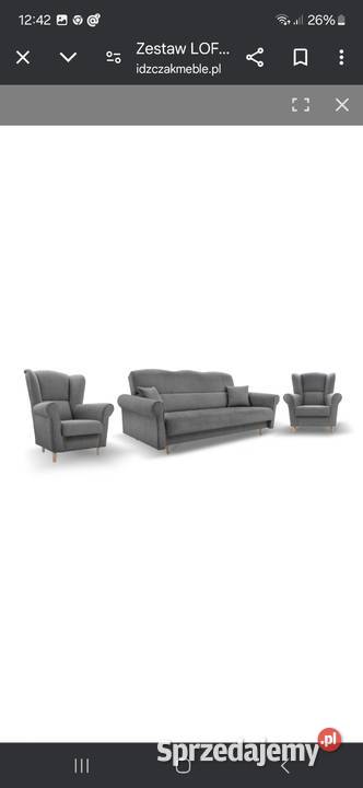 Kanapa i 2 fotele Działdowo