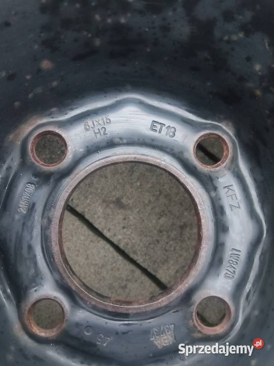 Felga stalowa 4x108 R15 z oponami Mielec sprzedam