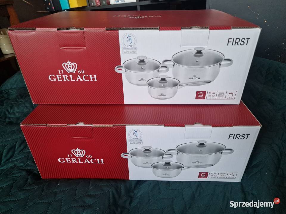 NOWY nowy zestaw garnków GERLACH model FIRST 6 Wrocław