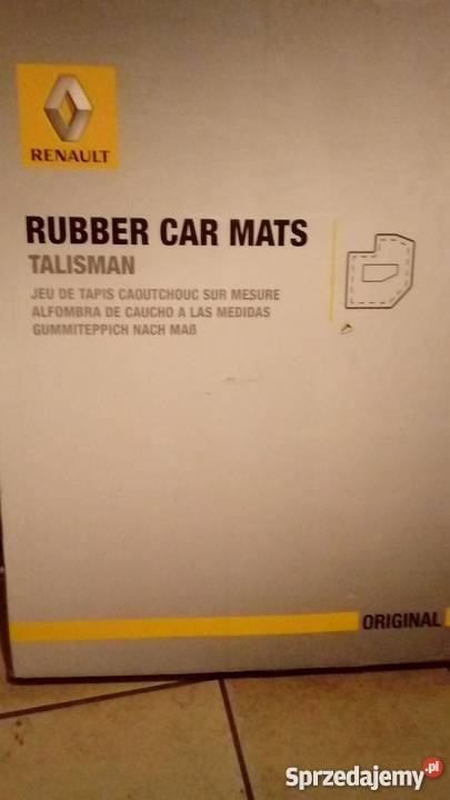 Dywaniki gumowe RENAULT TALISMAN nowe oryginalne Wrocław