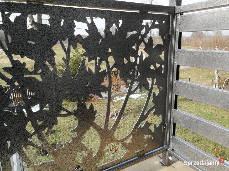 balkon wzór wypalany z blach laserem sprzedam