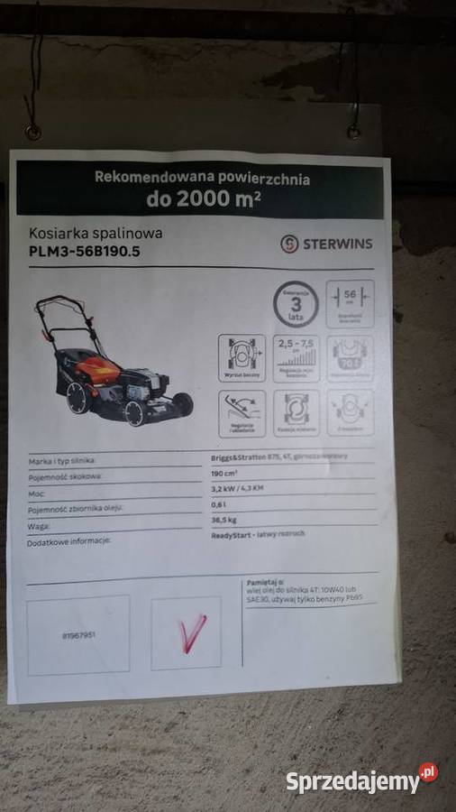 Sprzedam kosiarkę spalinową z napędem 32KW Gliwice sprzedam