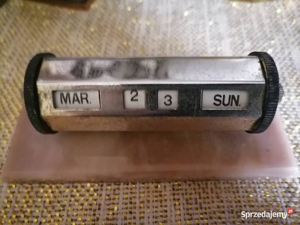 Stary kalendarz wieczny Art Deco Kraków