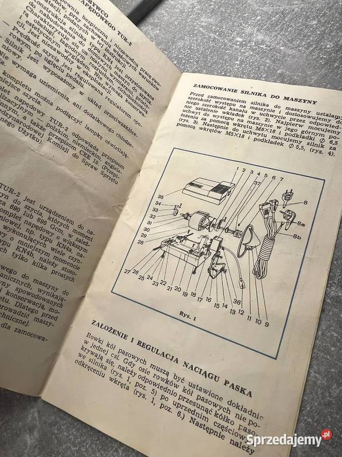 Instrukcja obsługi PRLkomplet napędowy domowej Jasło sprzedam