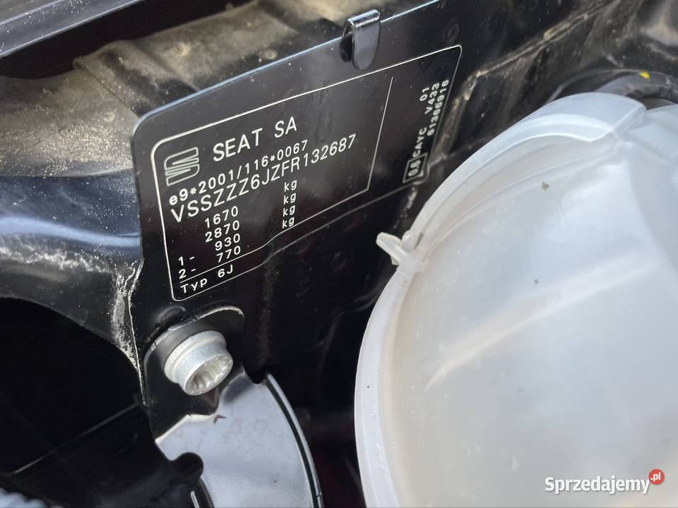 Seat Ibiza 16 tdi 105 koni przebieg 106 FR wielkopolskie Milejów