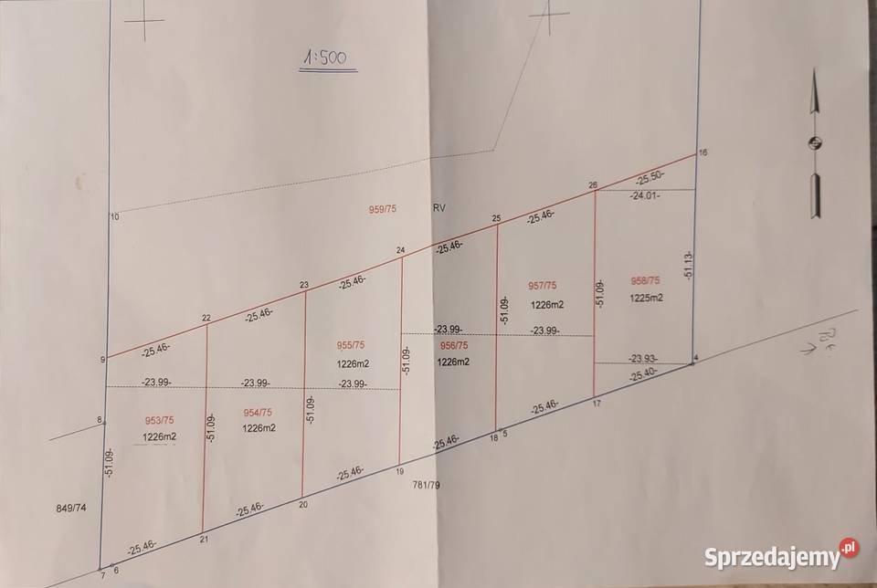 Działki budowlane 1225m2 6sztuk śląskie