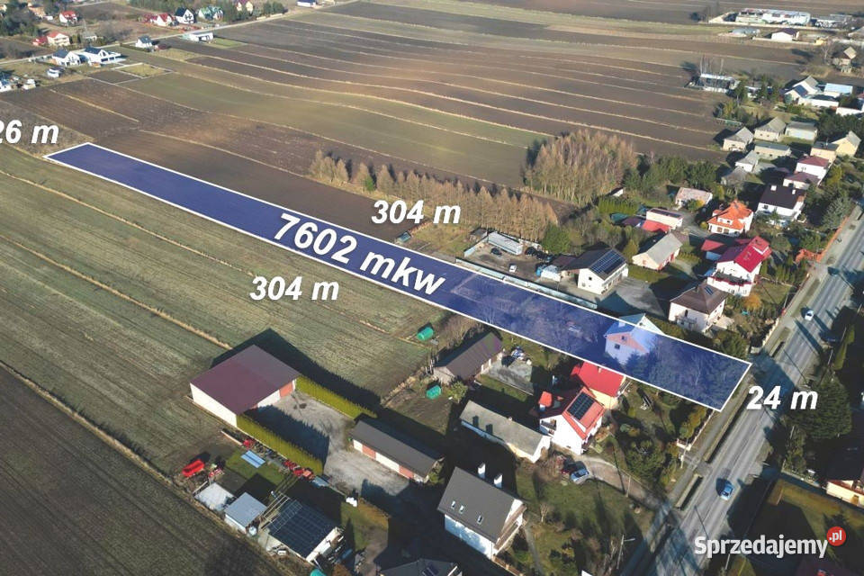 Działka budowlana deweloperska w Miechowie 7602m2 Miechów