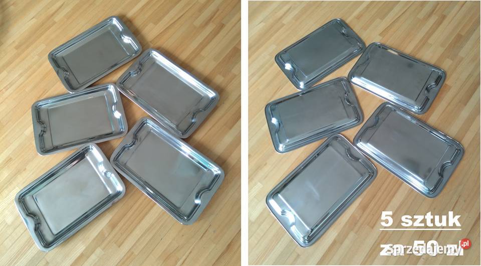 Tacki tace 30x20 ze stali nierdzewnej 5 sztuk 50 Dom i Ogród mazowieckie sprzedam