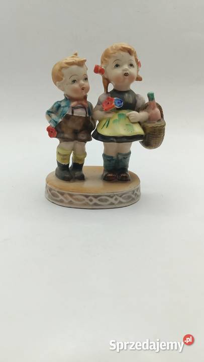 Figurka porcelana Dzieci brat i siostra Japonia Porcelana i szkło Zamość