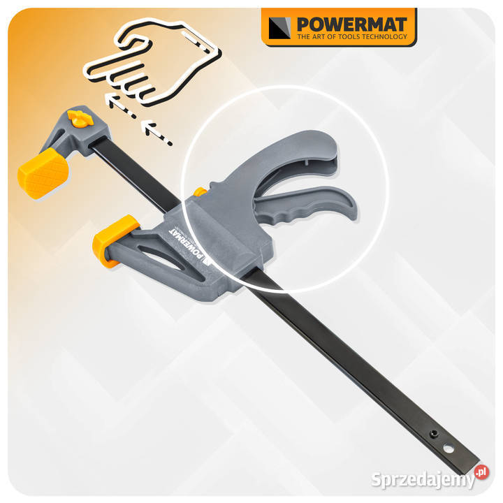 ścisk stolarski zacisk dźwigniowy 250x60mm