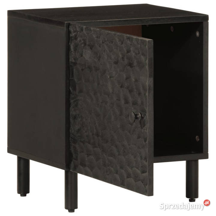 Szafki nocne 2 czarne 40x33x46 lite drewno mango sprzedam