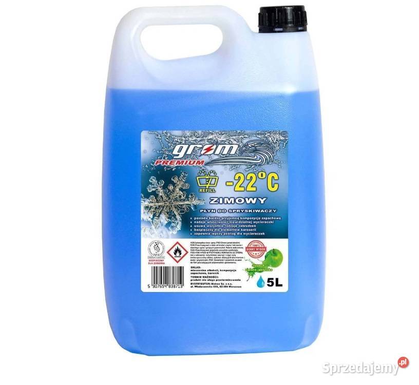 Zimowy płyn do spryskiwaczy 5L 22C GROM Premium Rzeszów sprzedam