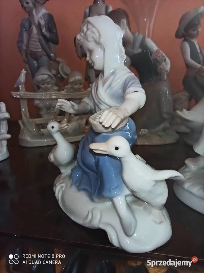 Figurka dziewczynki z 2 kaczuszkami Gdańsk sprzedam
