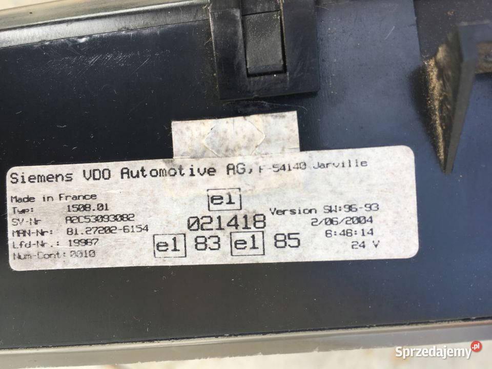 Zegar Licznik MAN TGA TGL TGS TGM 81272026154