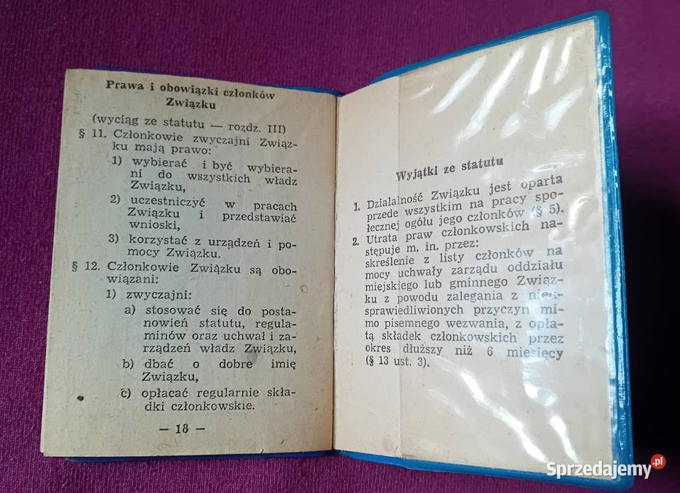 Legitymacja Polski Związek Emerytów Rencistów i