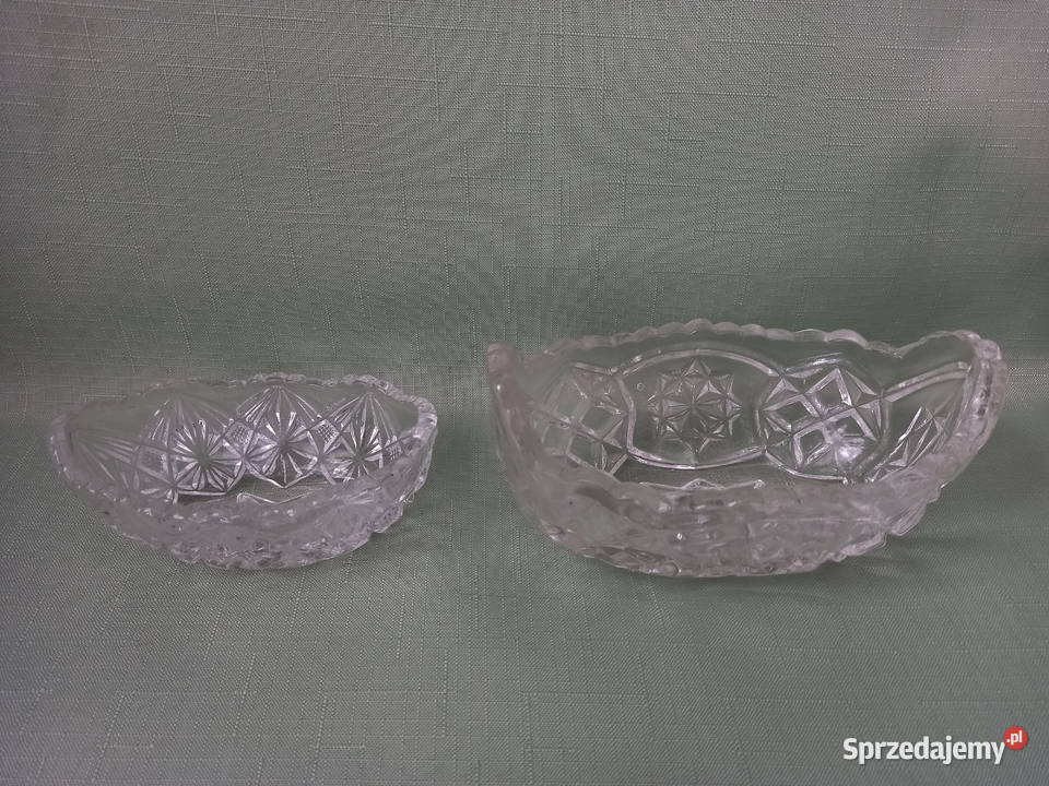 dwie malutkie kryształowe żardiniery Łódź