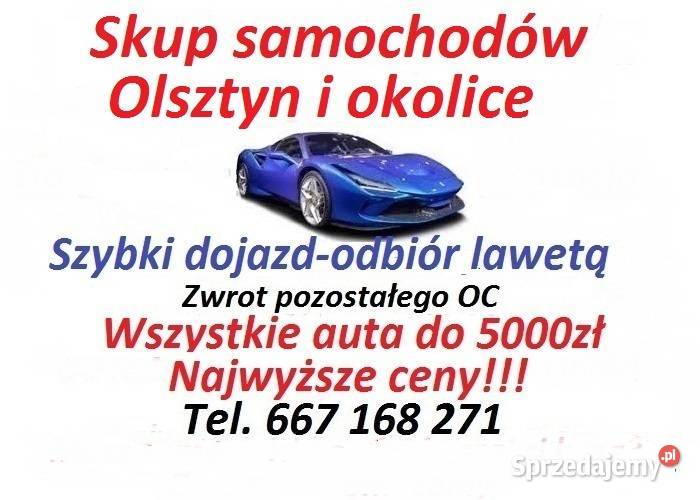 Skup samochodów Olsztynszybki skup aut usługa