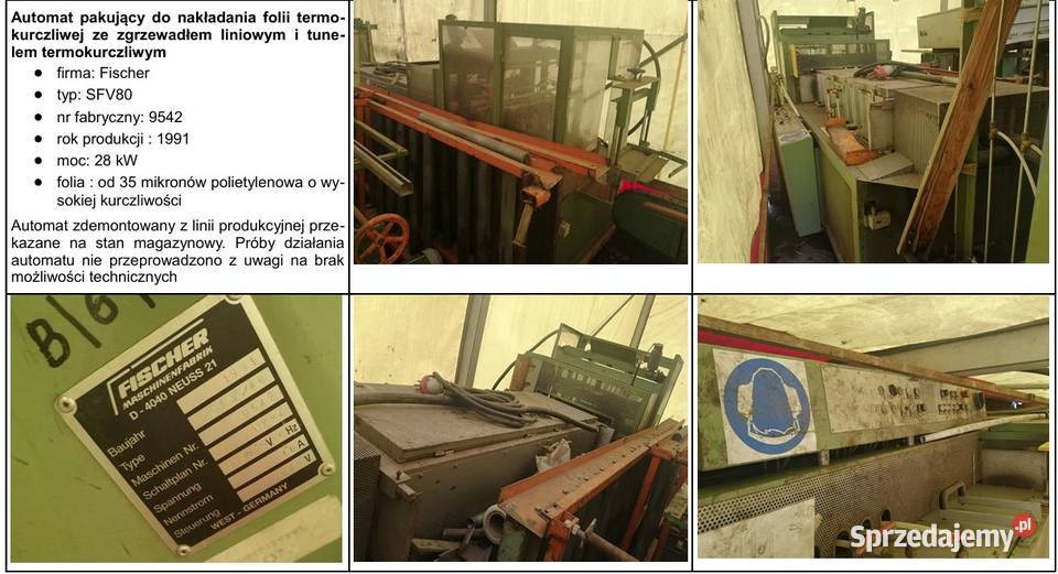 Linia do sztaplowania pakowania firmy FISCHER Rogalice