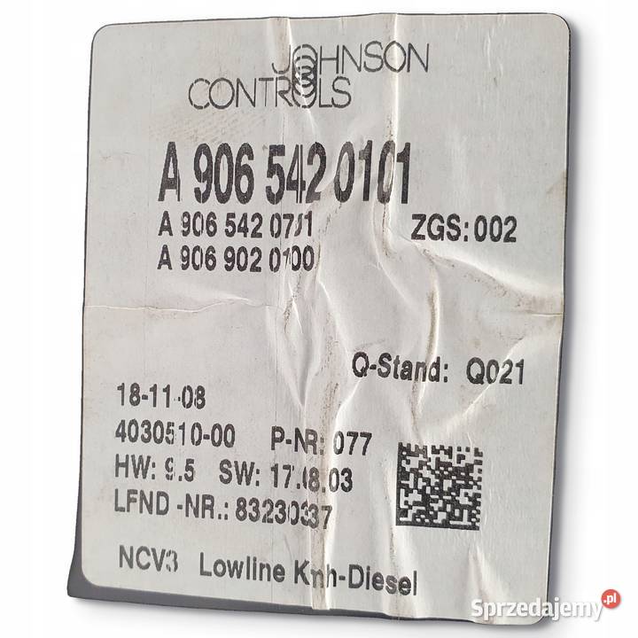 LICZNIK ZEGARY Eu A9065420101 Mercedes Sprinter Chełm