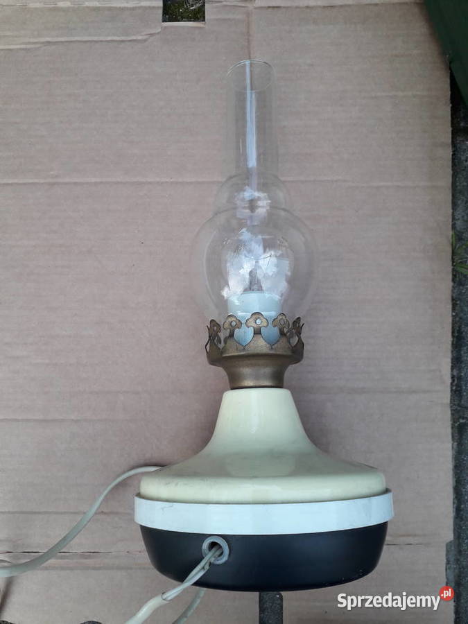 Lampa naftowa elektryczna vintage Warszawa