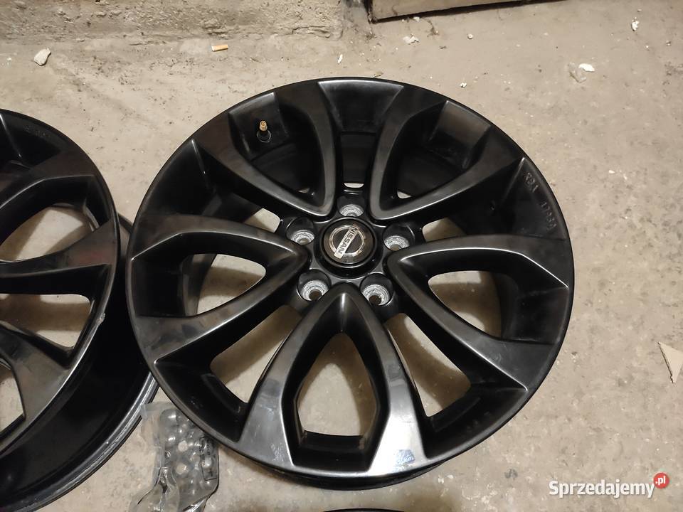 Oryginalne czarne alufelgi NISSAN Qashqai II świętokrzyskie Kielce