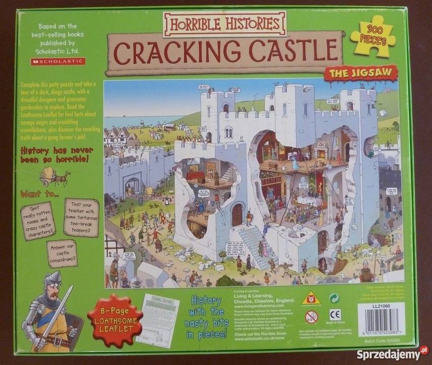 Puzzle Horrible Histories Cracking Castle 300 lubelskie Zamość sprzedam