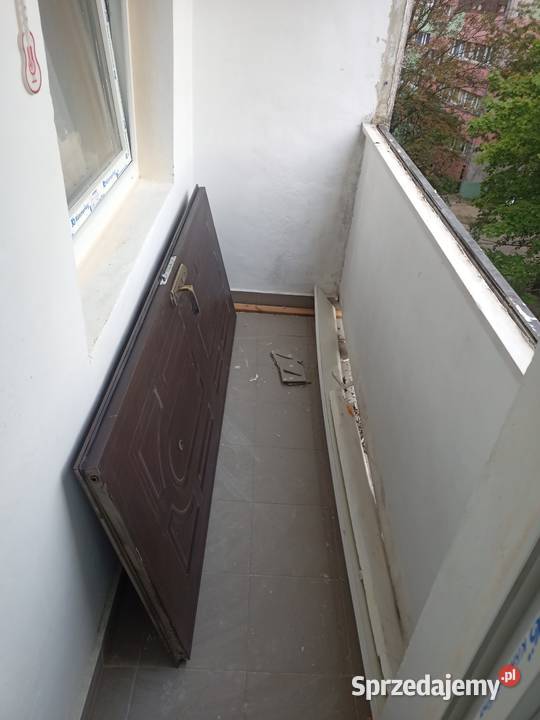 Drzwi wejściowe metalowe używane Łódź sprzedam