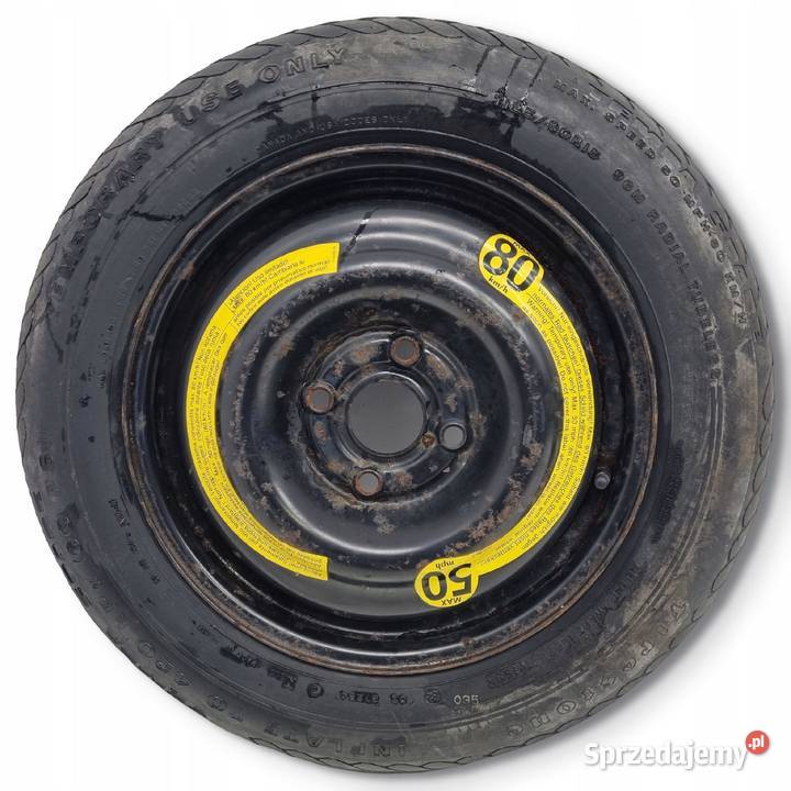 KOŁO DOJAZDOWE ZAPASOWE Audi 80 90 100 12590 R15 Chełm