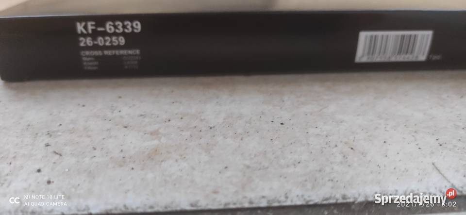 Filtr kabinowy MAXGEAR KF6339 CITROEN PEGOT OPEL Koronowo