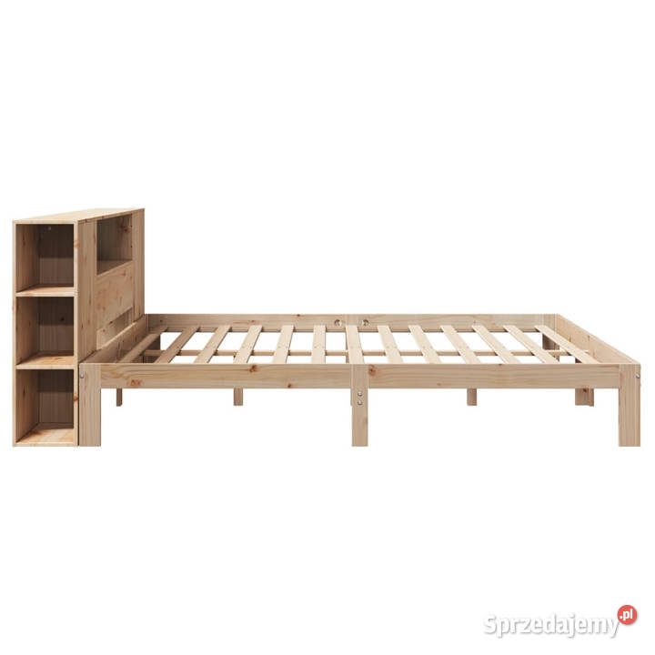 Łóżko z regałem bez materaca sosnowe 200x200 206cm Warszawa sprzedam